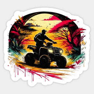 Tropical Quad Design Sticker